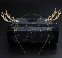 Women Metallic Reindeer Deer Ears Christmas Party Hair head band headband Hoop