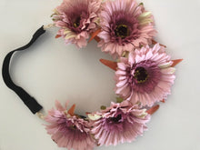 Women Girl flower Red Pink Daisy wedding Party Hair Elastic Headband Garland