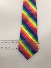 Kids Boys Girl Rainbow Colorful Multi-colored Stripe Party Pre tied Neck ties