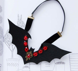 Women Lady Bat Devil Gothic Halloween Vampire Queen Party Hair Headband Prop