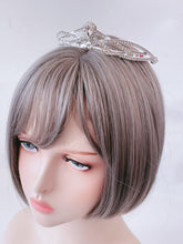 Women Girl Princess Birthday Party Crystal Silver Color Bun Tiara Hair Crown