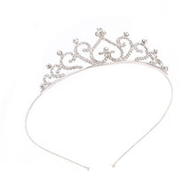 Children Kid Girl Crown Princess Birthday Heart Crystal Tiara Hair Headband