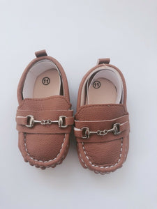 Baby Boy White Or Brown Christening Wedding Party Synthetic leather first Shoes