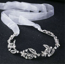 Women boho Bride Silver Crystal Party Forehead Hair Headband head Crown Tiara