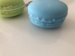 2x Slow rising Macaroon Macaron Keyring Squeeze toy Strap Novelty gift