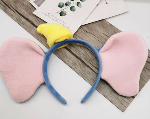 Women Kid Child Elephant Big Ear Costume Party white Hair head band Headband