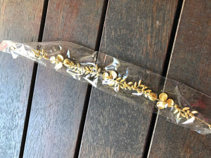 NEW Women Bride Beach wedding Flower Girl gold leaf Pearl Hair Headband Garland