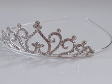 Children Kid Girl Crown Princess Birthday Heart Crystal Tiara Hair Headband