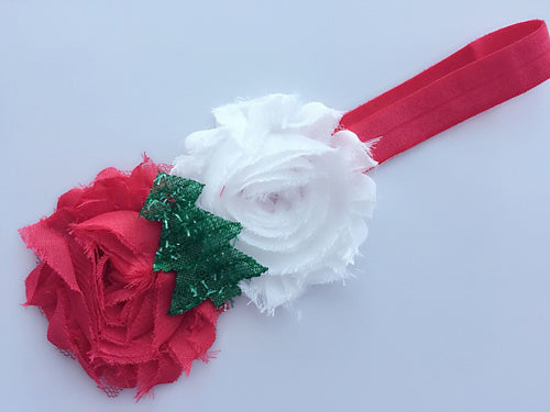Kids Girl Baby Lace Christmas Xmas Tree head Headband Hair band accessory Gift