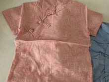 Kid Girl Chinese Asian Traditional QIPAO Costume Han Pink Summer Dress Skirt