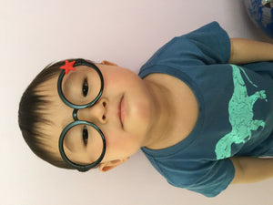 Kids Boys Girl Baby Plastic Star Round Costume Party Eyeglasses Eye Frame Prop
