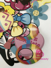 Novelty Happy Easter Bunny eyeglass egg Party Photo booth PROP selfie flag Sign