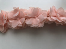 Baby birthday Girl Kid BOHO Pink chiffon Flower Elastic Hair head band Headband