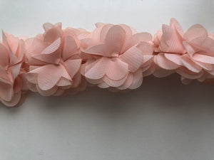 Baby birthday Girl Kid BOHO Pink chiffon Flower Elastic Hair head band Headband