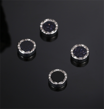 Men Lady Fake MAGNETIC Round Crystal bling NO Piercing ear Hole studs Earrings