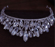 Luxury Silver Ice Queen Crystal Crown - Regal Wedding, Gala, and Special Event Tiara