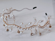 Women Bride Rice Pearl Bead Party Head Hair Band Headband Tiara Hoop Fascinator