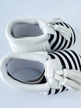 Baby Girls Children Kids White Black Stripe Sailor Tasseled Crib Dress Shoes