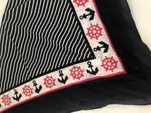Women Men Girl Cotton Navy Sailor Anchor Marine Bandana Hair Headband Wrap Scarf