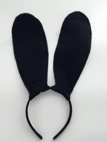 Women Black Long ear Kitty Cat Bunny Rabbit Ears Party Hair band Headband Hoop