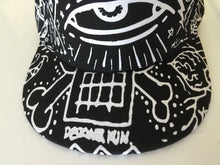 Women Men Fashion Retro Black Eye Flat Snapback Hip Hop Hippie baseball Hat Cap