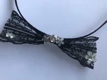 Women Girl Black Lace Cute Side Bow Party Hair Headband band Hoop Fascinator