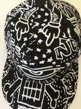 Women Men Fashion Retro Black Eye Flat Snapback Hip Hop Hippie baseball Hat Cap