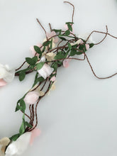 Women Leaf Wedding Bride White Pink Flower braid Hair Headband Band garland