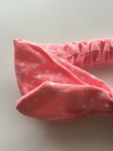 Girls Kids Baby Elastic Pink Polka dots Bow Bunny ears Hair Headband Band PROP