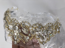 Women Gold Rhinestone Crystal Wedding Bride Party Hair Headband Crown Tiara