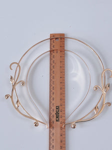 Women Girl Gold Halo Crescent Moon Halloween Hair Band Headband Tiara Hairpiece