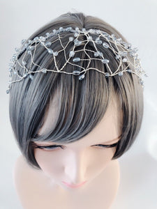 Women Prom Wedding Bride Vine Crystal Wide Hair Headband Hoop tiara Crown Band