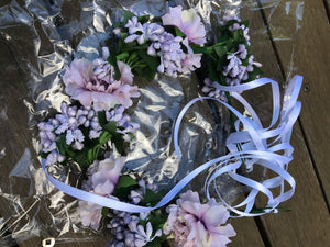 Women flower Girl Fairy Purple wedding Bride Party Hair Headband Crown Garland