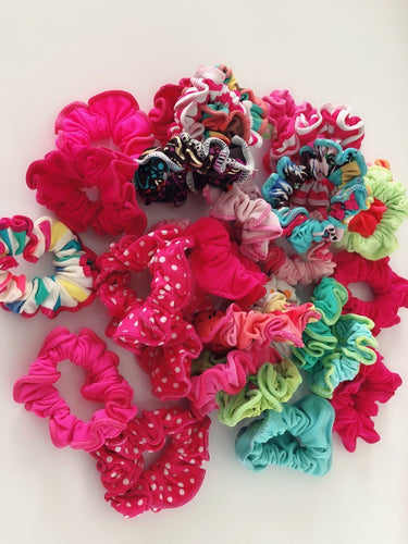 3x Women Ladies Girl Swim Hair Scrunchies Floral Ponytail Tie Elastic Band