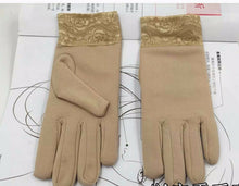 Women Lady Fleece Warm Thermal Lace Trim Party short Costume Gloves Mittens G213