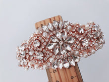 Women Rose Gold Wedding Crystal Hair Band Head band Hoop Tiara Crown headpiece