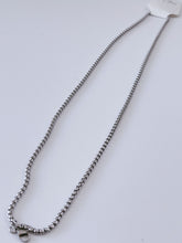 Men Silver color Stainless steel Titanium Plated Long Chain Necklace 3.5x70cm