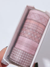 AU 6 Roll Check Grid Sticky Washi Tape Papers Scrapbooking Journal Note Stickers