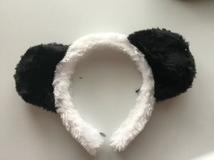 Women Girl Kid Child Fluffy Panda Bear Party Hair head band Headband Hoop Prop