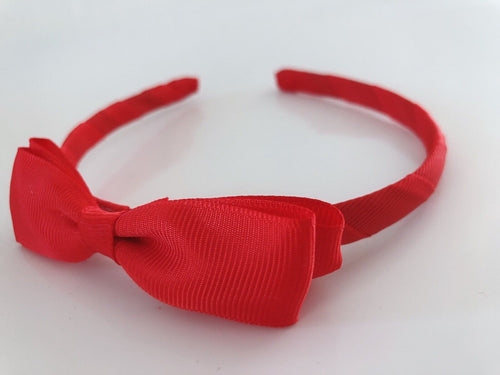 Women Girls School Red Lace ruffle Bow Snow white Party Xmas Hair band Headband