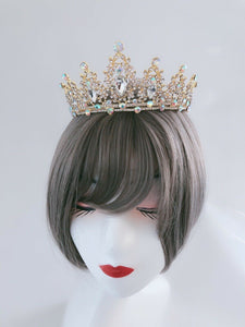 NEW Women Gold Rhinestone Crystal Wedding Bride Party Hair Headband Crown Tiara