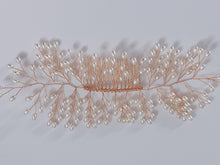 Women Prom dance headpiece Bride wedding Hair Styling Gold Pearl Comb Pin