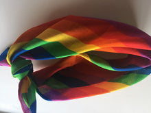 Women Men Girl Cotton Rainbow colorful stripe Bandana Hair Headband Wrap Scarf