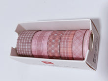 AU 6 Roll Check Grid Sticky Washi Tape Papers Scrapbooking Journal Note Stickers