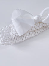 Girl Baby Shower grosgrain Bow Pure White Birthday Party Hair head Headband