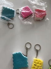 2 Slow rising Scent Biscuit Cookie Squishie Squish Keyring Squeeze toy Strap