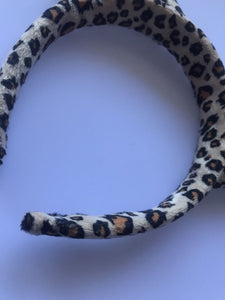 Women Girl kid Brown leopard animal Cat Dots Ears Party Hair Headband band Hoop