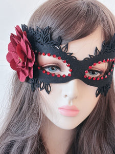 Women Teen Girl Venetian Flower Costume Party Fancy Dance Ball Eye Face Mask