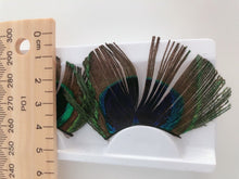 Women Peacock Feather Dance Prom Party Volume Fake False Eyelashes Eye lashes