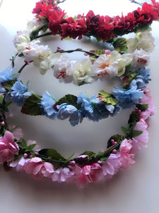 Women Lady Fairy Flower Wedding Bride hair head headband Garland PROP Wreath